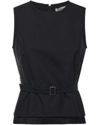 Ottod'Ame - Ottod'Ame Belted Sleeveless Top - Lyst