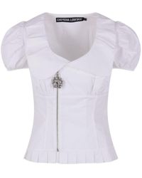 Chopova Lowena - Spike Pleated Blouse - Lyst