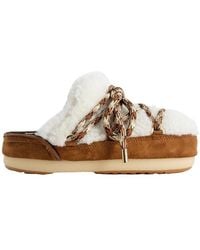 Moon Boot - Round Toe Slip-On Slippers - Lyst
