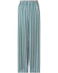 Max Mara - Wide-Fit Printed Silk Trousers - Lyst