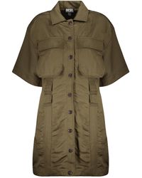 DIESEL - Button-Front Shirt Dress - Lyst