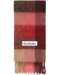 Acne Studios - Mohair Check Scarf - Lyst