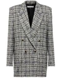 Alessandra Rich - Wool Lame Tweed Blazer - Lyst