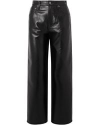 Agolde - High Waist Wide Leg Casual Pants - Lyst