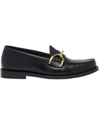 McQueen - Wishbone Loafers Flat Shoes - Lyst
