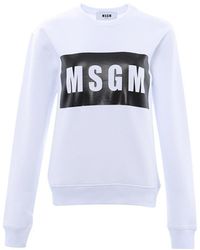 MSGM - Logo Hoodie - Lyst