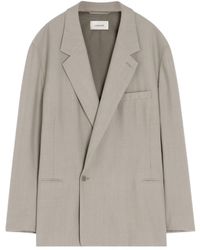 Lemaire - Double-Breasted Long Sleeved Blazer - Lyst