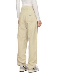 Carhartt - Ethel Double Knee Mid-Waist Tapered Trousers - Lyst
