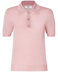 Fendi - Buttoned Polo Shirt - Lyst