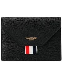 Thom Browne - Rwb Stripe Compact Wallet - Lyst