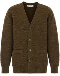 Lanvin - Long-Sleeve Single-Breasted Cardigan - Lyst