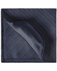 Brunello Cucinelli - Regimental-Stripe Silk Pocket Square - Lyst
