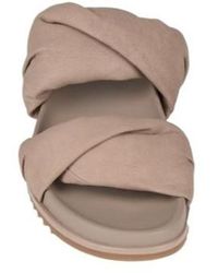 Rick Owens - Simple Frosted Leather Sandals - Lyst
