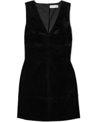 Proenza Schouler - Knox Paneled Velvet Mini Dress - Lyst