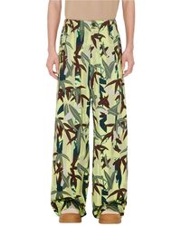 KENZO - Chiku-Rin Camo' Oversized Pleated Pants - Lyst