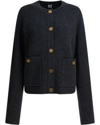 TOTEME - Totême Hammered Button Cardigan - Lyst
