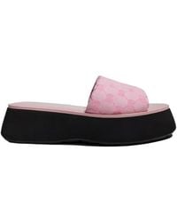 Gucci - Flatform Slide Sandal - Lyst