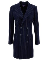 Ralph Lauren - Camden Pinstripe Double-Breasted Mini Dress - Lyst