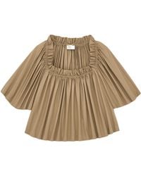 Saint Laurent - Ruffled Butterfly-Sleeved Top - Lyst