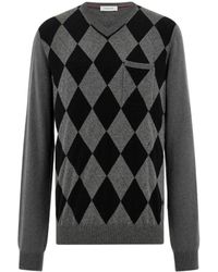 Ferragamo - Ferragamo V-Neck Jumper - Lyst