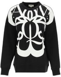McQueen - Graphic Print Sweatshirt - Lyst