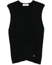 Vivienne Westwood - Tegan Ribbed Button-Placket Vest - Lyst