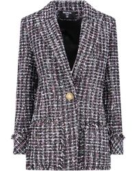 Balmain - Single Breasted Tweed Jacket - Lyst
