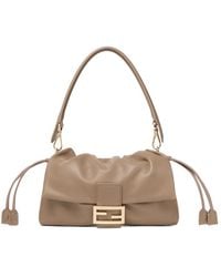 Fendi - Baguette Soft Medium Dove Nappa Leather Bag - Lyst