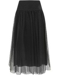 Zimmermann - Polka-Dot Midi Skirt - Lyst
