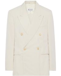 Maison Margiela - Double-Breasted Blazer - Lyst
