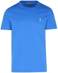 Polo Ralph Lauren - Logo Embroidered Crewneck T-Shirt - Lyst