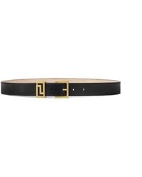 Versace - Greca-Plaque Buckle Belt - Lyst