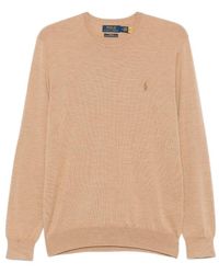 Polo Ralph Lauren - Logo Embroidered Crewneck Jumper - Lyst