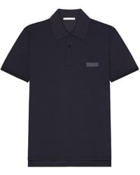 Givenchy - Paris Logo Embroidered Short-Sleeved Polo Shirt - Lyst