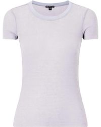 James Perse - Ribbed Cotton And Cashmere-Blend T-Shirt - Lyst