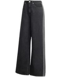 adidas Originals - High-Rise Wide-Leg Jeans - Lyst