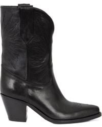 Golden Goose - Low Wish Star Pointed-Toe Boots - Lyst