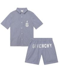 Givenchy - 4G Striped Cotton Shorts Set - Lyst