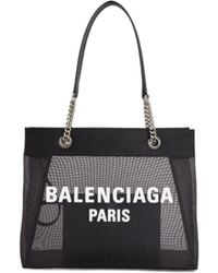 Balenciaga - Logo Printed Medium Tote Bag - Lyst