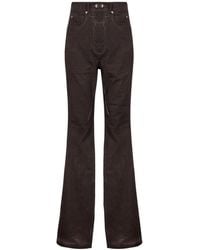 Rick Owens - High Waist Flared-Leg Jeans - Lyst