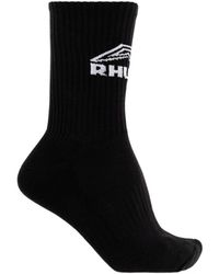 Rhude - Footy Logo Socks - Lyst
