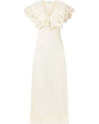 Altuzarra - Anglaise-Trimmed Jersey Maxi Dress - Lyst