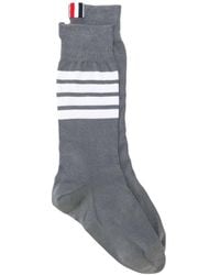 Thom Browne - 4-Bar Striped Socks - Lyst