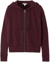 James Perse - Long Sleeve Sweatshirt Jacket - Lyst