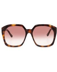 Chloé - Chloé Eyewear Salome Oversized Frame Sunglasses - Lyst