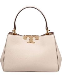 Tory Burch - Eleanor Pebbled Mini Satchel Bag - Lyst