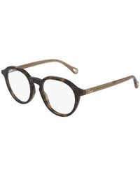 Chloé - Tortoiseshell Round-Frame Glasses - Lyst