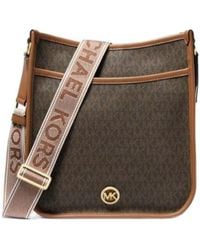 MICHAEL Michael Kors - Michael Kors Luisa Large Signature Logo Messenger Bag - Lyst