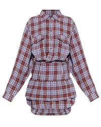 Vivienne Westwood - Marta Check Mini Shirt Dress - Lyst