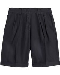 Aspesi - Pleated Bermuda Shorts - Lyst